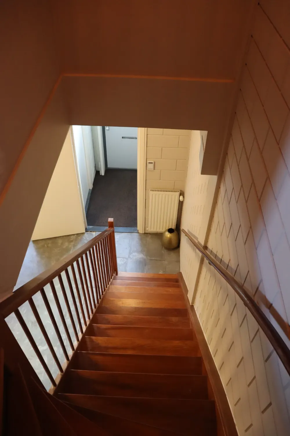 Het trappenhuis van De HUP, naar boven